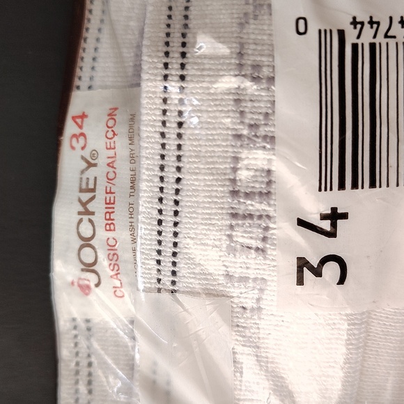 Vintage 1987 Jockey Classic White Briefs Mens Sz 34 Made In USA 3 Pack  NOS - Picture 8 of 9